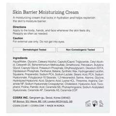 CosRx, Skin Barrier Moisturizing Cream, For Normal To Dry Skin, 15.2 fl oz (450 ml)