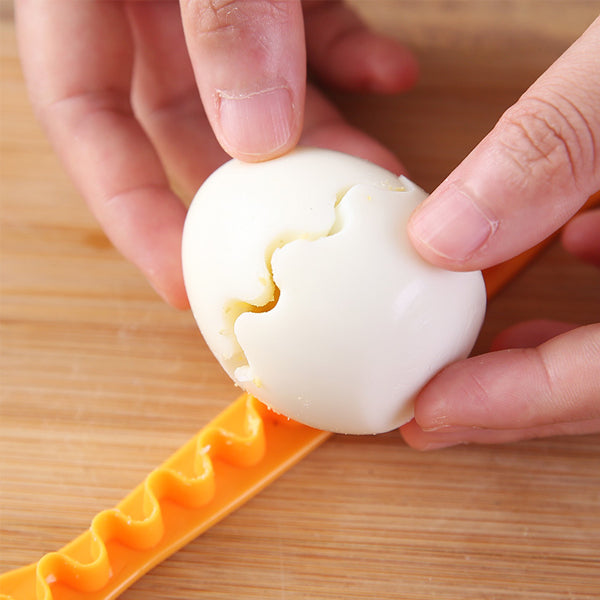 Fancy Cooked Eggs Cutter Household Boiled Eggs Creative Tools Bento Cut
