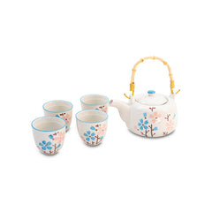5-pc Cherry Blossom Tea Set