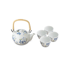 5-pc Negoto Sakura Japanese Tea Set - Made in Japan