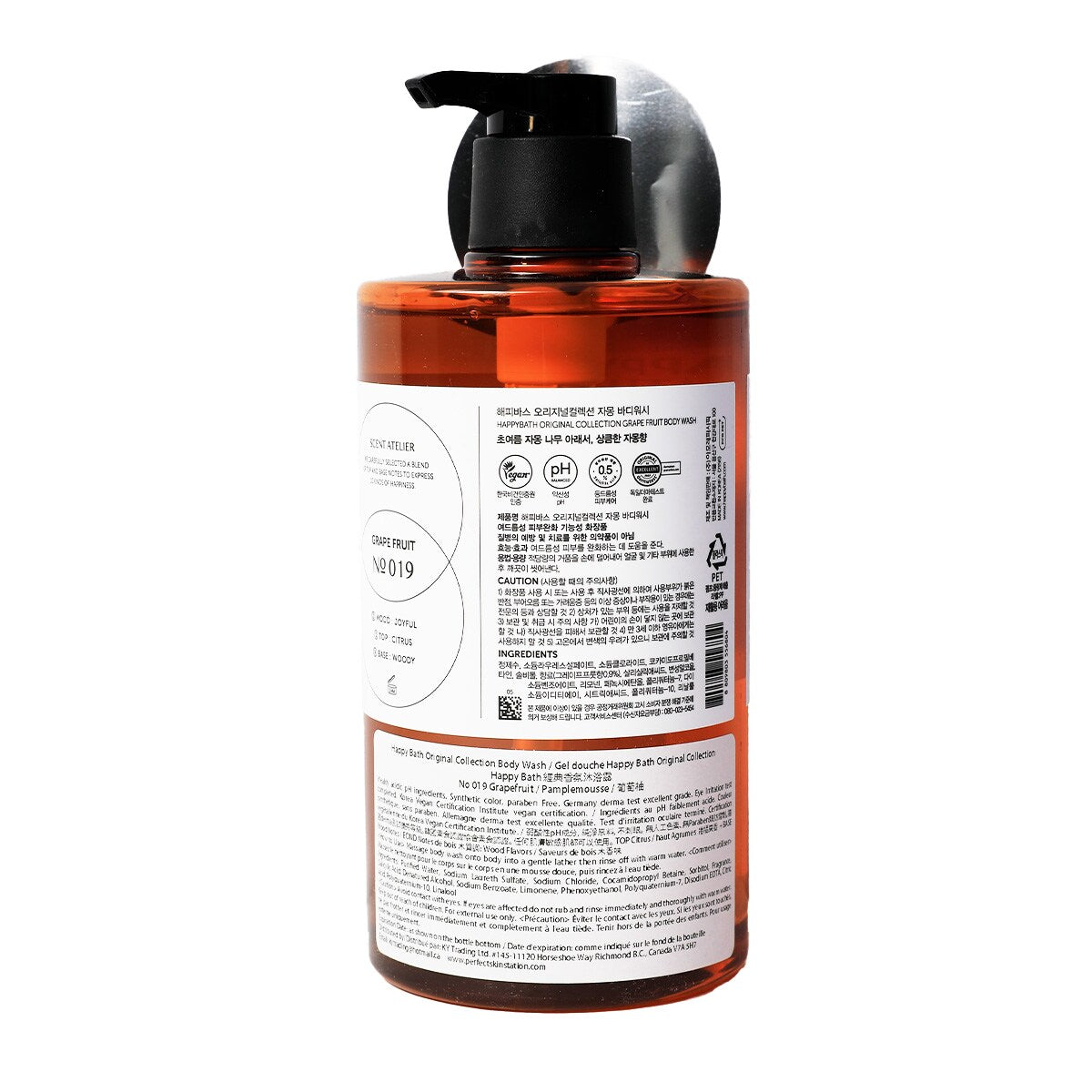 Happy Bath Original Collection Body Wash Grape Fruit (910g)