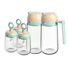 Bear Seasoning Spice Jar & Oil Dispenser Set 5pcs