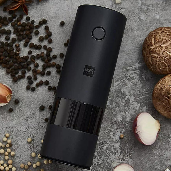 HUOHOU Electric Salt and Pepper Grinder-Black
