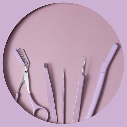 Amortals  Personal Eyebrow & Facial Hair Care Tools Cleansing Set