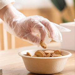 Chahua Disposable Glove Clear Plastic Gloves 100pcs