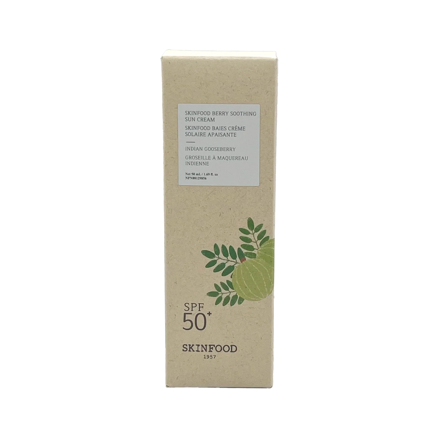 Berry Soothing Sun Cream, SPF50+ PA++++, 1.69 fl oz (50 ml)