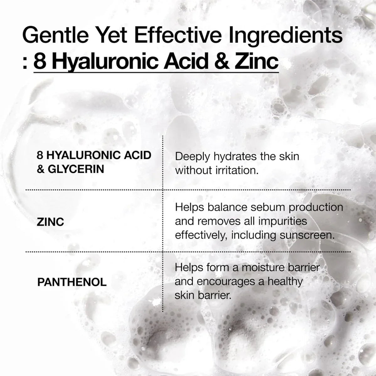 ANUA 8 Hyaluronic Acid Hydrating Gentle Foaming Cleanser 150ml