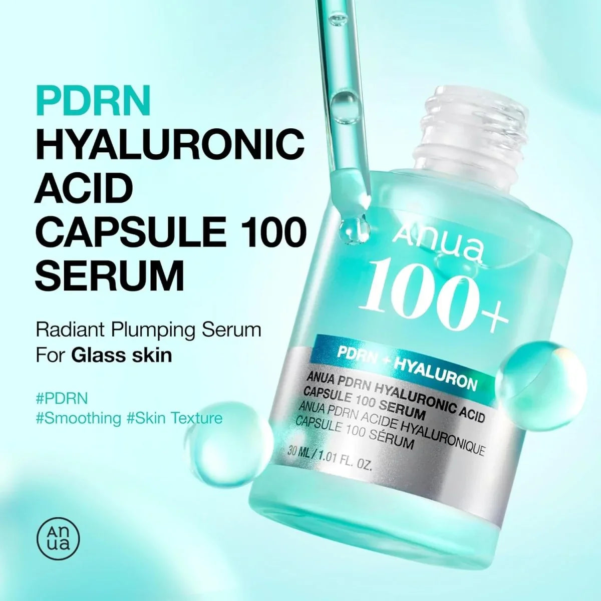 ANUA PDRN Hyaluronic Acid Capsule 100 Serum 30ml