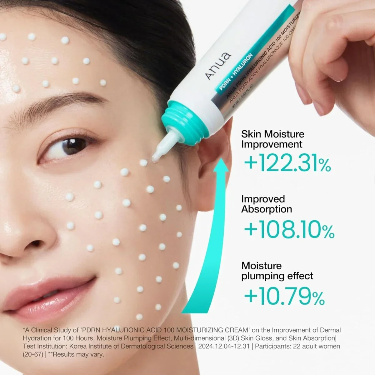 ANUA PDRN Hyaluronic Acid 100 Moisturizing Cream 60ml