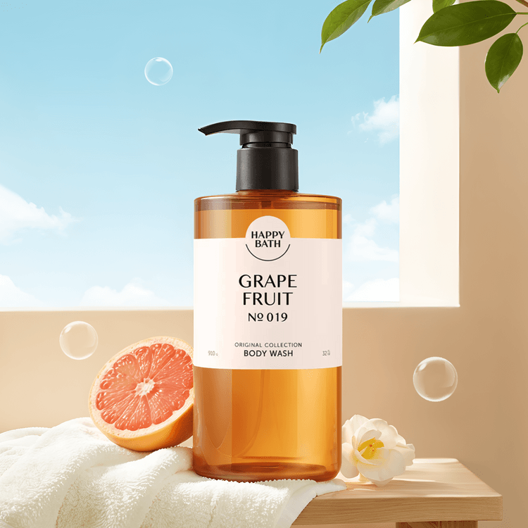 Happy Bath Original Collection Body Wash Grape Fruit (910g)