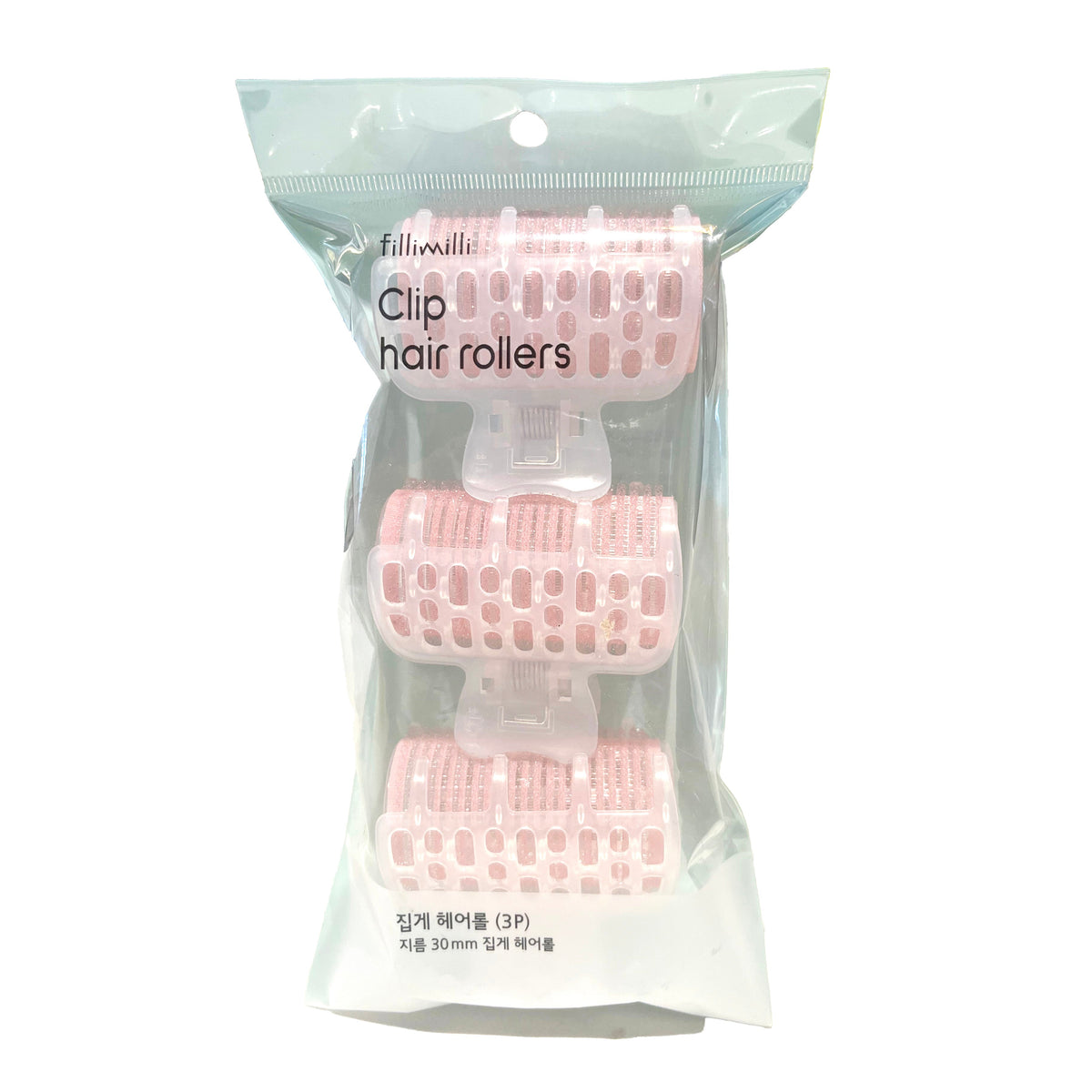 Fillimilli Clip Hair Rollers Rose 3pcs
